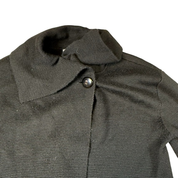 Ann Taylor Factory Simply Elegant Black Open Front Cozy Cardigan Sweater Medium - Picture 3 of 5